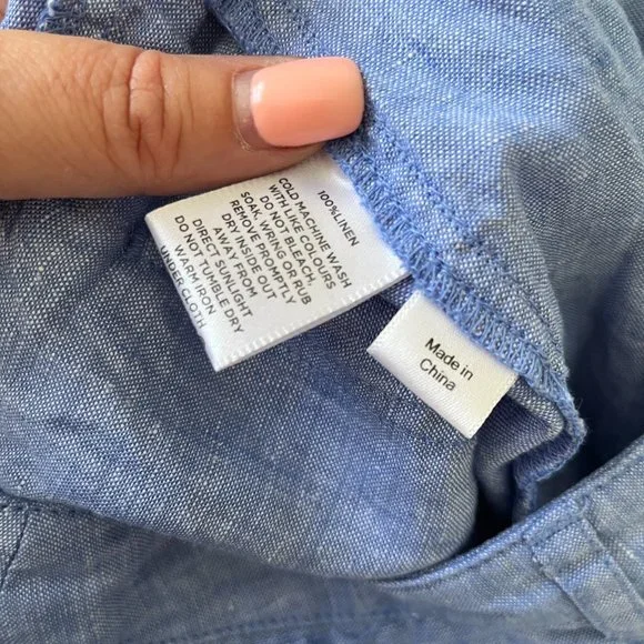 Sportscraft Ladies Light Blue Casual Linen Shorts Size 8 - Picture 13 of 14